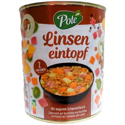 Poté čočková polévka s uzeným masem a zeleninou 0,8 kg – Zboží Dáma