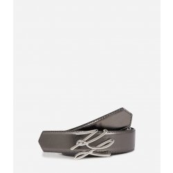 Karl Lagerfeld opasek K/AUTOGRAPH H3 BELT GUNMETAL