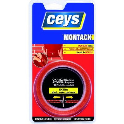 CEYSMONTACK express montážní oboustranná páska 19 mm x 2,5 m – Zboží Mobilmania