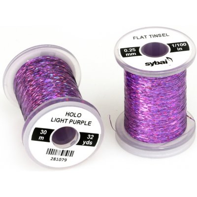 Sybai Plochá Lametka Flat Tinsel Holographic Light Purple 0,25 mm – Hledejceny.cz