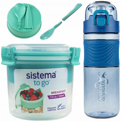 Sistema kelímek na snídani To Go 530 ml minty teal – Zboží Dáma