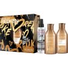 Kosmetická sada Redken All Soft vyživující šampon pro suché a křehké vlasy 300 ml + vyživující kondicionér pro suché + křehké vlasy 300 ml + multifunkční péče na vlasy 150 ml + kosmetická taška dárková sada