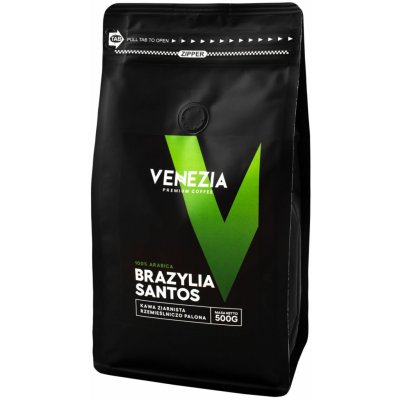 Venezia Káva Arabica BRAZYLIA SANTOS zrnková 0,5 kg – Hledejceny.cz