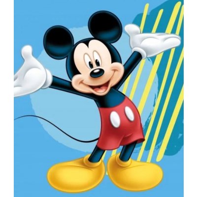 Jerry Fabrics Deka odstíny modrého Mickey Mouse dětská