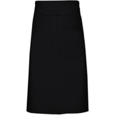 Link Kitchen Wear Kuchařská zástěra s kapsou X970T Black 100x70cm – Hledejceny.cz
