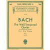 Noty a zpěvník Johann Sebastian Bach Well Tempered Clavier Book 1 noty na klavír