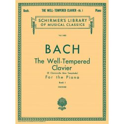 Johann Sebastian Bach Well Tempered Clavier Book 1 noty na klavír
