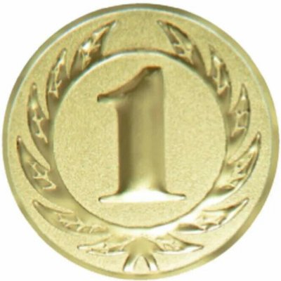 Emblém 50mm "číslo 1" zlatý 1065001 – Zboží Mobilmania