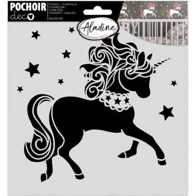 Aladine Šablona 20x20 cm Jednorožec – Zboží Dáma