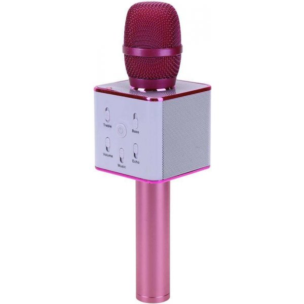 Bezdrátový bluetooth karaoke mikrofon Q7 Růžová od 599 Kč - Heureka.cz