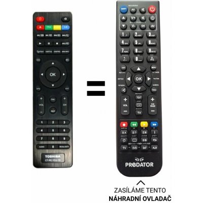 Dálkový ovladač Predátor Toshiba 42E1533DG – Hledejceny.cz