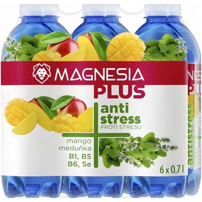 Magnesia Plus Antistress jemně perlivá 6 x 0,7 l – Hledejceny.cz