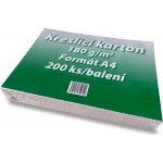 Papírna Aloisov - kreslicí karton - A4, 180 g/m2, 200 listů – Zboží Dáma