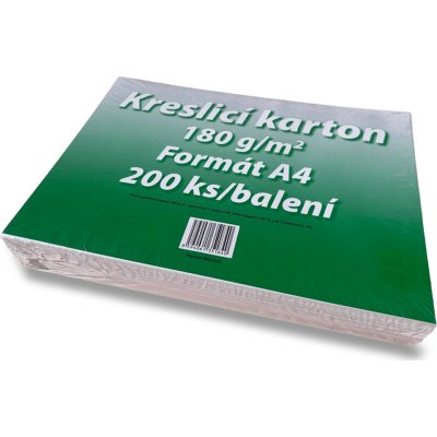 Papírna Aloisov - kreslicí karton - A4, 180 g/m2, 200 listů – Zboží Dáma