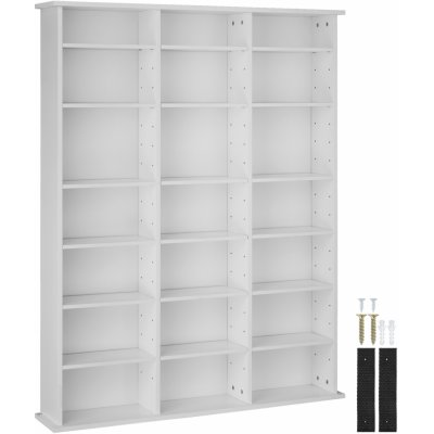 Tectake 403618 regál stevie 105,5x19x136,5cm - bílá matná – Zboží Mobilmania