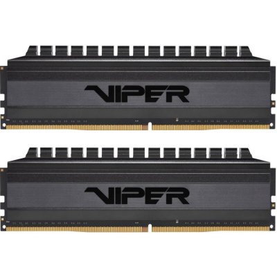 PATRIOT Viper 4 Blackout Series V4B 16GB DDR4 4133MHz / DIMM / CL18 / 1,4V / Heat Shield / KIT 2x 8GB, PVB416G413C8K