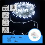 Aigostar B.V. Aigostar LED Venkovní vánoční řetěz 100xLED 8 funkcí 10,3m IP44 studená bílá AI1338 – Hledejceny.cz