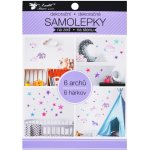 Anděl Samolepící dekorace 15054 v bloku jednorožci, hvězdy 16 x 23 cm 6 listů – Hledejceny.cz