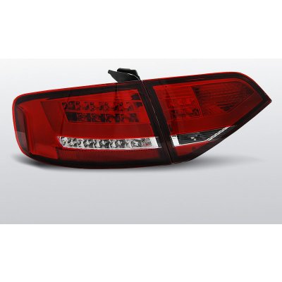 TUNING-TEC, Zadní světla diodové, AUDI A4 B8, 2008-2011, SEDAN ČERVENÁ BÍLÝ LED – Zbozi.Blesk.cz