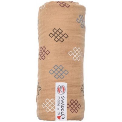 LODGER Swaddler Muslin 120 x 120 cm Knot Xandu Honey