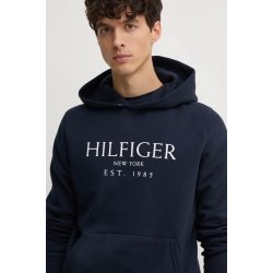 Tommy Hilfiger tmavomodrá s kapucí s potiskem MW0MW35523