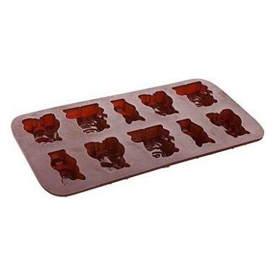 BANQUET Formičky na čokoládu silikonové CULINARIA Brown 20,4 x 10,5 cm, zvířátka – Hledejceny.cz