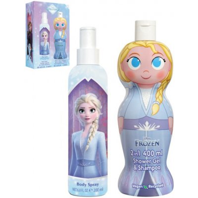 Disney Frozen tělový sprej pro děti 200 ml + sprchový gel a šampon 2 v 1 pro děti 400 ml – Hledejceny.cz