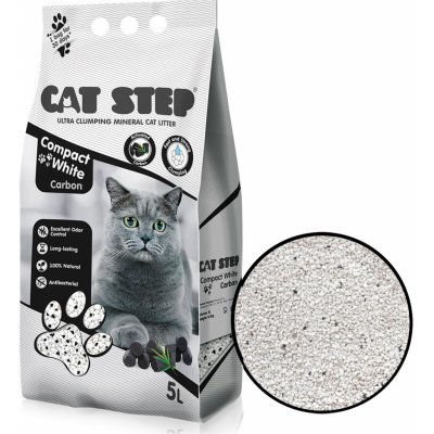 Cat Step Compact White Carbon 5 l