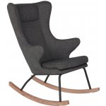 Quax De Luxe látkové houpací křeslo černé – Hledejceny.cz