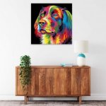 KIK Diamantové malování Pes 40 x 30 cm – Sleviste.cz