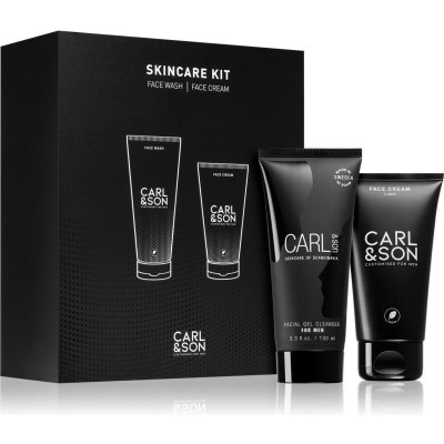 Carl & Son Skincare Kit čisticí gel na obličej 100 ml + krém na obličej 75 ml dárková sada
