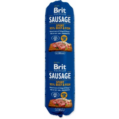 Brit Premium Sausage Sport hovězí maso & ryba 0,8 kg – Zbozi.Blesk.cz