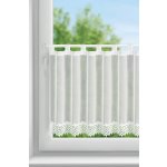 EUROFIRANY KRÁTKÁ ZÁCLONA NA POUTKÁCH HESTIA 150X70 CM BÍLÁ – Hledejceny.cz