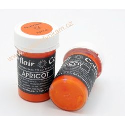 Sugarflair Pastelová gelová barva Apricot 25 g