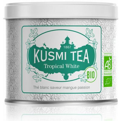 Kusmi Tea Tropical White sypaný čaj v kovové dóze 90 g
