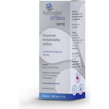 Koloidní stříbro koloidní stříbro sprej 40 ppm 200 ml