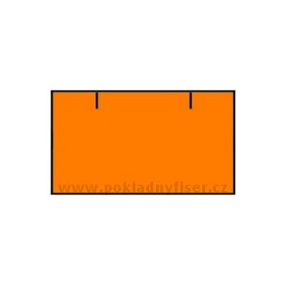 Etikety Contact 25x16 2řádkové oranžové – Zboží Živě