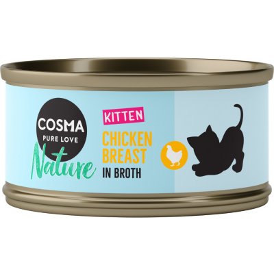 Cosma Nature Kitten s kuřecím masem 6 x 70 g – Zbozi.Blesk.cz
