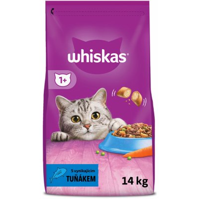 Whiskas granule s tuňákem pro dospělé kočky 2x14kg