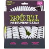 Ernie Ball Ernie Ball 6045 30'Coiled Straight/Angle Instrument Cable WH