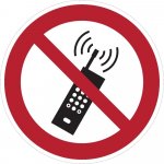 Zákazové značení – Mobilní telefony musí být vypnuty – Zboží Mobilmania