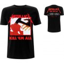 Rock Off Metallica Unisex Tee Kill 'Em All Tracks Back Print