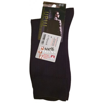 Pánské ponožky 100% Bavlna řetízkovaná špice čená