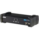 Aten CS-1762A-AT-G 2-Port DVI USB 2.0 KVMP Switch, 2x DVI-D Cables, 2-port Hub, Audio