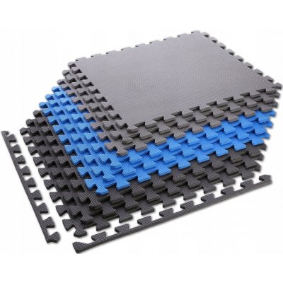 One Fitness MP10 60 x 60 x 1 cm modro-šedá 9ks – Zboží Dáma
