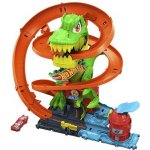 Mattel Hot Wheels CITY T-REX ÚTOČÍ NA HASIČSKOU STANICI – Zboží Dáma