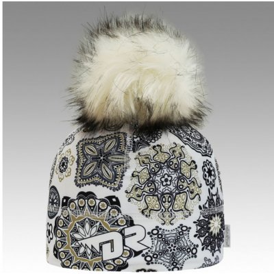 Dráče zimní funkční čepice Flavio 06 bílá s černozlatým vzorem – Hledejceny.cz