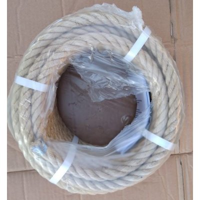 Jutové lano 4 - pramenné - stlačené 40 mm, 10 metrů – Zboží Mobilmania