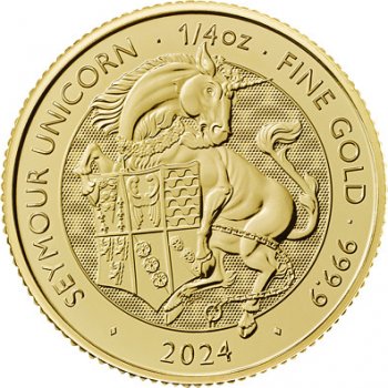 The Royal Mint Zlatá mince Seymour Unicorn 1/4 oz