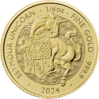The Royal Mint Zlatá mince Seymour Unicorn 1/4 oz